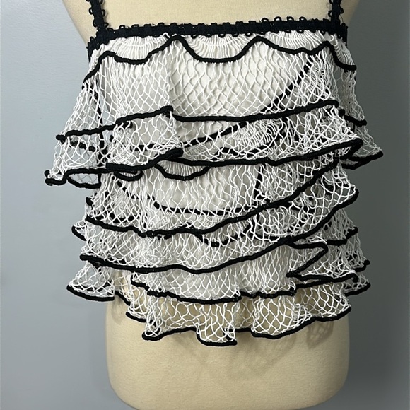 Anthropologie Crochet Ruffle Cami NWT Size Small - Picture 7 of 12